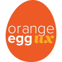 Orange Egg UX logo, Orange Egg UX contact details