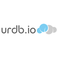 URDB.IO logo, URDB.IO contact details