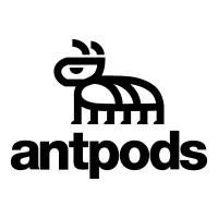 AntPods logo, AntPods contact details