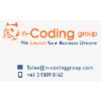 n - Coding Group logo, n - Coding Group contact details