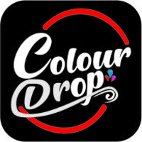 colour drop logo, colour drop contact details