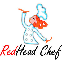 The RedHead Chef logo, The RedHead Chef contact details