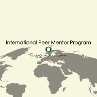 University of Oregon International Peer Mentor Program logo, University of Oregon International Peer Mentor Program contact details