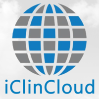 iClinCloud logo, iClinCloud contact details