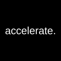 Accelerate logo, Accelerate contact details