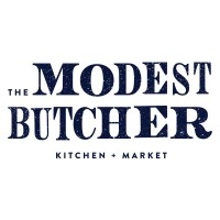 The Modest Butcher logo, The Modest Butcher contact details