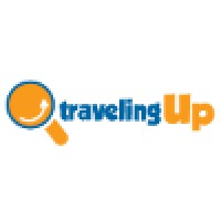 travelingUp logo, travelingUp contact details