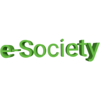 e-Society logo, e-Society contact details