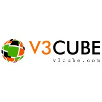 V3Cube logo, V3Cube contact details