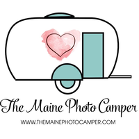 The Maine Photo Camper logo, The Maine Photo Camper contact details