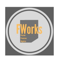 F Works logo, F Works contact details