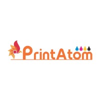 PrintAtom logo, PrintAtom contact details