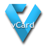 vCard logo, vCard contact details