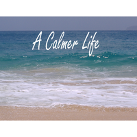 A Calmer Life logo, A Calmer Life contact details