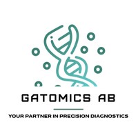 GATomics logo, GATomics contact details