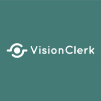 VisionClerk logo, VisionClerk contact details