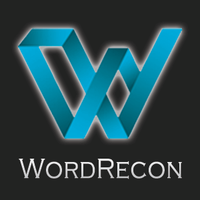 WordRecon logo, WordRecon contact details