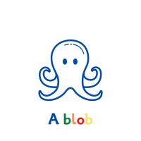 A blob logo, A blob contact details