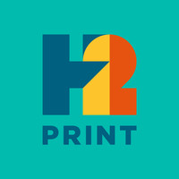 H2 Print logo, H2 Print contact details