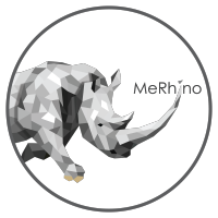 MeRhino logo, MeRhino contact details