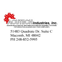 Acutech Industries, Inc. logo, Acutech Industries, Inc. contact details