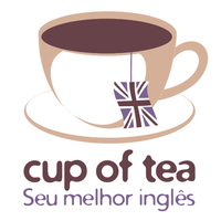 cup of tea inglês online logo, cup of tea inglês online contact details