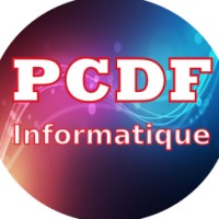 PCDF informatique logo, PCDF informatique contact details