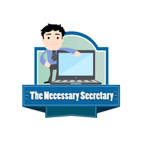 The Necessary Secretary logo, The Necessary Secretary contact details