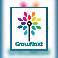 GrowNext logo, GrowNext contact details