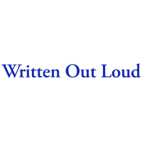 Written Out Loud logo, Written Out Loud contact details