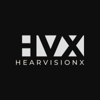 HearVisionX logo, HearVisionX contact details