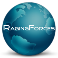 RagingForces logo, RagingForces contact details