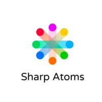 SharpAtoms logo, SharpAtoms contact details