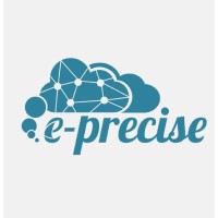 e-Precise logo, e-Precise contact details