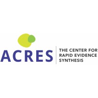 The Center for Rapid Evidence Synthesis (ACRES) logo, The Center for Rapid Evidence Synthesis (ACRES) contact details