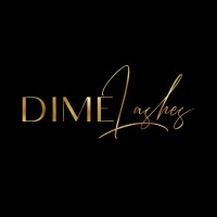 DimeLashes logo, DimeLashes contact details