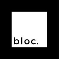 bloc. logo, bloc. contact details