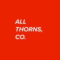 all thorns, co. logo, all thorns, co. contact details