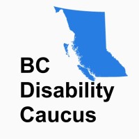 BC Disability Caucus logo, BC Disability Caucus contact details