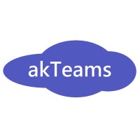 akTeams logo, akTeams contact details