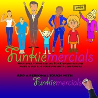 Funkiemercials logo, Funkiemercials contact details