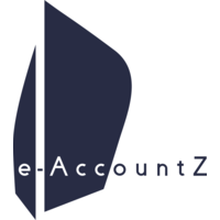 e-AccountZ logo, e-AccountZ contact details