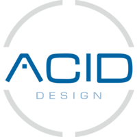 ACID design logo, ACID design contact details