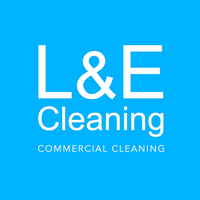 L&E Cleaning logo, L&E Cleaning contact details