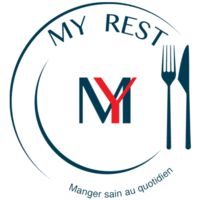 MY REST logo, MY REST contact details