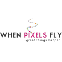 When Pixels Fly logo, When Pixels Fly contact details