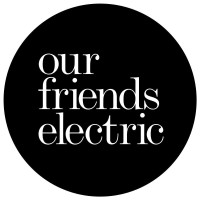 our friends electric logo, our friends electric contact details