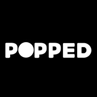 POPPED logo, POPPED contact details