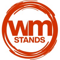 WM Stands logo, WM Stands contact details