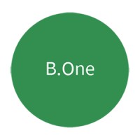 B.One logo, B.One contact details